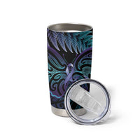 Suicide Prevention New Zealand Tumbler Cup Aotearoa Maori Butterfly Mix Silver Fern - Polynesian Pride