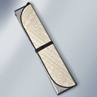 Beige Hawaii Auto Sun Shade Hammerhead Shark Tattoo Curve Polynesian - Polynesian Pride