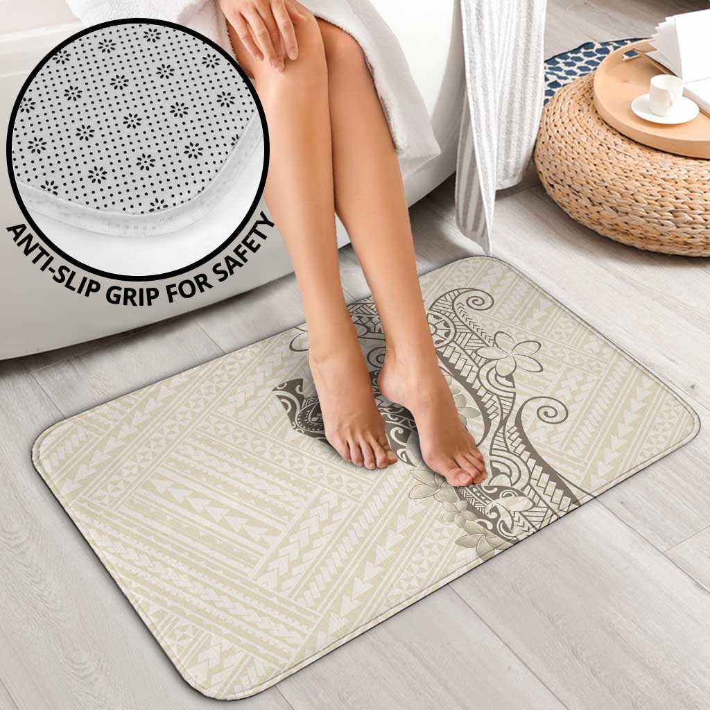 Beige Hawaii Bathroom Set Hammerhead Shark Tattoo Curve Polynesian - Polynesian Pride