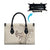 Beige Hawaii Leather Bag Hammerhead Shark Tattoo Curve Polynesian - Polynesian Pride