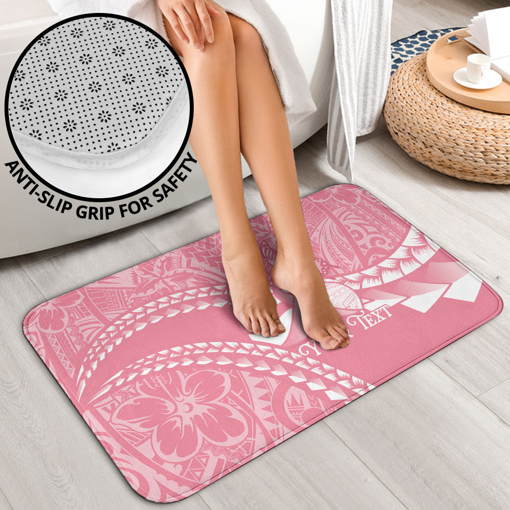 Personalised Polynesia Breast Cancer Awareness Bathroom Set Brave Strong Butterfly Pink Ribbon LT14 - Polynesian Pride