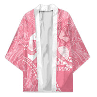 Personalised Polynesia Breast Cancer Awareness Kimono Brave Strong Butterfly Pink Ribbon LT14 Unisex Pink - Polynesian Pride