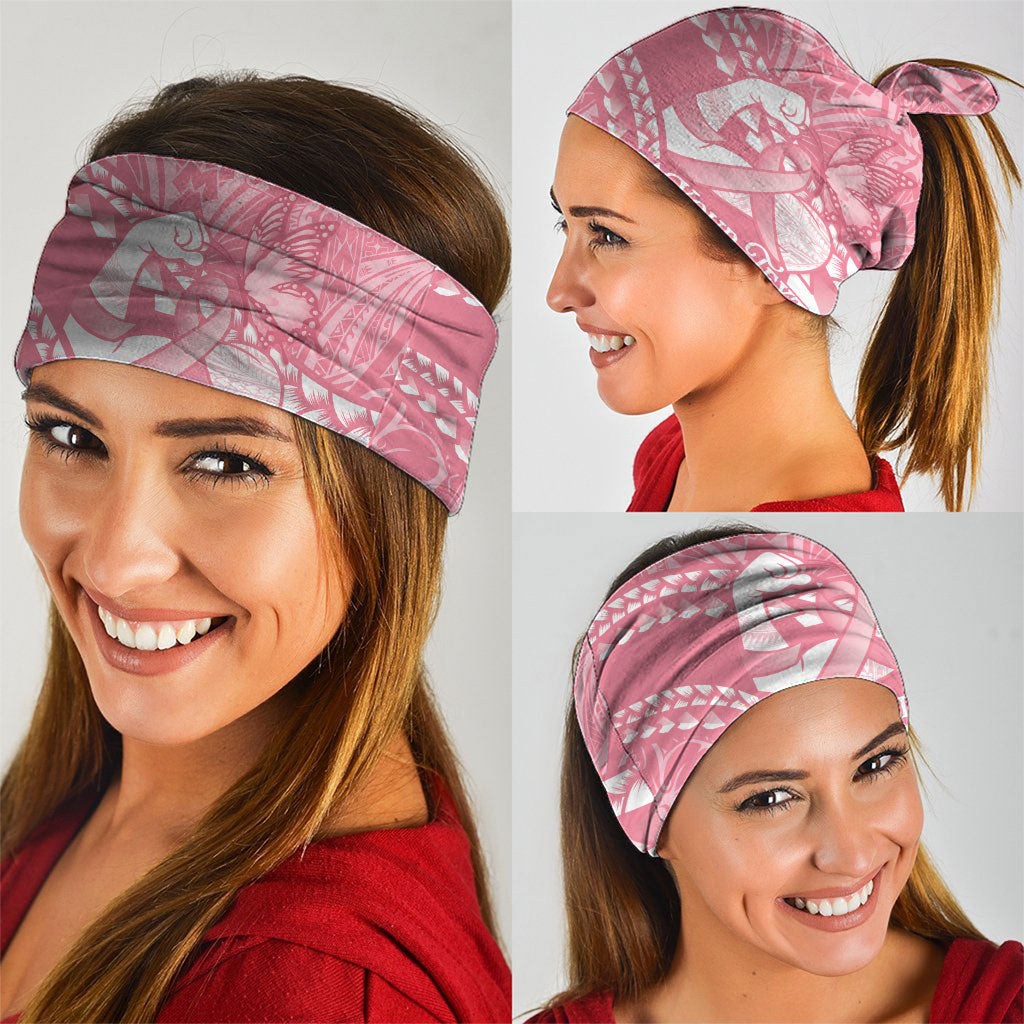 Personalised Polynesia Breast Cancer Awareness Neck Gaiter Brave Strong Butterfly Pink Ribbon LT14 - Polynesian Pride