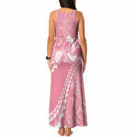 Personalised Polynesia Breast Cancer Awareness Tank Maxi Dress Brave Strong Butterfly Pink Ribbon LT14 - Polynesian Pride
