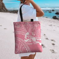 Personalised Polynesia Breast Cancer Awareness Tote Bag Brave Strong Butterfly Pink Ribbon LT14 - Polynesian Pride