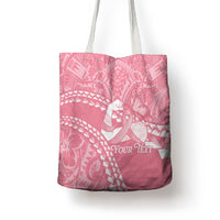 Personalised Polynesia Breast Cancer Awareness Tote Bag Brave Strong Butterfly Pink Ribbon LT14 - Polynesian Pride