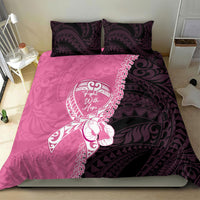 Polynesia Breast Cancer Awareness Bedding Set Fight With Hope Pink Ribbon Boxing Gloves LT14 - Polynesian Pride