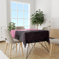 Polynesia Breast Cancer Awareness Tablecloth Fight With Hope Pink Ribbon Boxing Gloves LT14 - Polynesian Pride