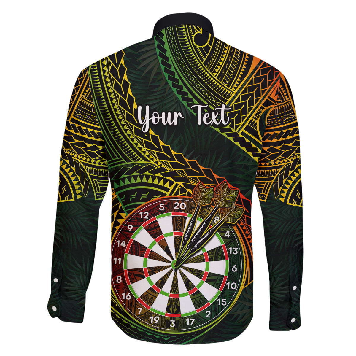 Personalised Polynesian Darts Family Matching Off Shoulder Maxi Dress and Hawaiian Shirt Dart Lovers Tribal Pattern Mix Tropical Leaves LT14 - Polynesian Pride