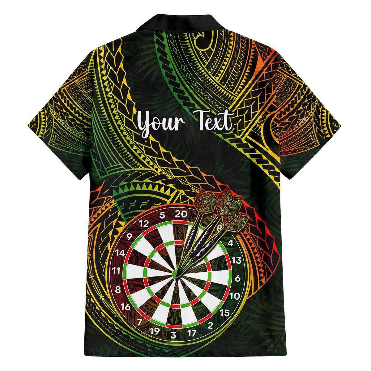 Personalised Polynesian Darts Family Matching Summer Maxi Dress and Hawaiian Shirt Dart Lovers Tribal Pattern Mix Tropical Leaves LT14 - Polynesian Pride