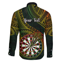 Personalised Polynesian Darts Family Matching Tank Maxi Dress and Hawaiian Shirt Dart Lovers Tribal Pattern Mix Tropical Leaves LT14 - Polynesian Pride