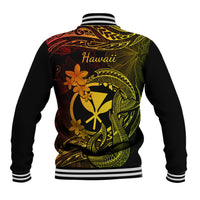 Hawaii Baseball Jacket Fish Hook Tattoo Mix Polynesian Plumeria Reggae Version LT14 - Polynesian Pride
