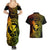 Hawaii Couples Matching Summer Maxi Dress and Hawaiian Shirt Fish Hook Tattoo Mix Polynesian Plumeria Reggae Version LT14 - Polynesian Pride