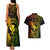 Hawaii Couples Matching Tank Maxi Dress and Hawaiian Shirt Fish Hook Tattoo Mix Polynesian Plumeria Reggae Version LT14 - Polynesian Pride