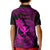 Hawaii Kid Polo Shirt Fish Hook Tattoo Mix Polynesian Plumeria Pink Version LT14 - Polynesian Pride