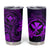 Hawaii Tumbler Cup Fish Hook Tattoo Mix Polynesian Plumeria Purple Version