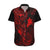 Hawaii Hawaiian Shirt Fish Hook Tattoo Mix Polynesian Plumeria Red Version LT14 Red - Polynesian Pride