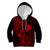 Hawaii Kid Hoodie Fish Hook Tattoo Mix Polynesian Plumeria Red Version LT14 Red - Polynesian Pride