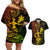 Hawaii Couples Matching Off Shoulder Short Dress and Hawaiian Shirt Hula Girl Mix Polynesian Plumeria Reggae Version LT14 Reggae - Polynesian Pride