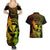 Hawaii Couples Matching Summer Maxi Dress and Hawaiian Shirt Hula Girl Mix Polynesian Plumeria Reggae Version LT14 - Polynesian Pride