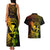 Hawaii Couples Matching Tank Maxi Dress and Hawaiian Shirt Hula Girl Mix Polynesian Plumeria Reggae Version LT14 - Polynesian Pride