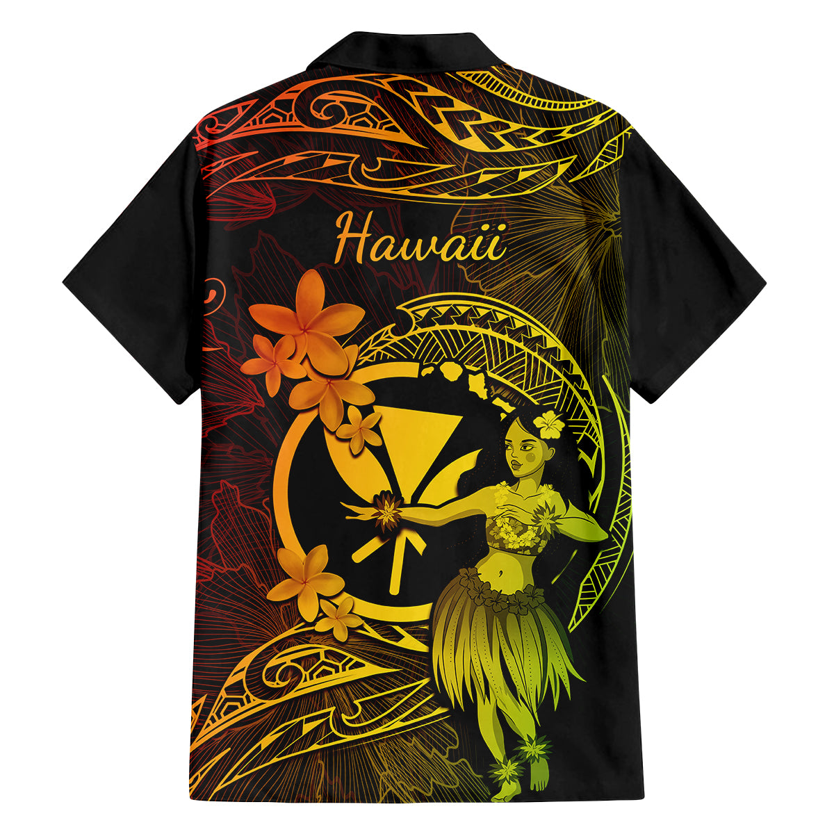 Hawaii Family Matching Mermaid Dress and Hawaiian Shirt Hula Girl Mix Polynesian Plumeria Reggae Version LT14 - Polynesian Pride