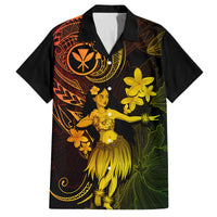 Hawaii Kid Hawaiian Shirt Hula Girl Mix Polynesian Plumeria Reggae Version LT14 Kid Reggae - Polynesian Pride