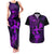 Hawaii Couples Matching Tank Maxi Dress and Hawaiian Shirt Hula Girl Mix Polynesian Plumeria Purple Version LT14 Purple - Polynesian Pride