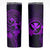 Hawaii Skinny Tumbler Hula Girl Mix Polynesian Plumeria Purple Version
