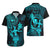 Hawaii Hawaiian Shirt Hula Girl Mix Polynesian Plumeria Turquoise Version LT14 - Polynesian Pride