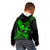 Hawaii Kid Hoodie Hula Girl Mix Polynesian Plumeria Green Version LT14 - Polynesian Pride