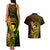 Hawaii Couples Matching Tank Maxi Dress and Hawaiian Shirt King Kamehameha Mix Polynesian Plumeria Reggae Version LT14 - Polynesian Pride