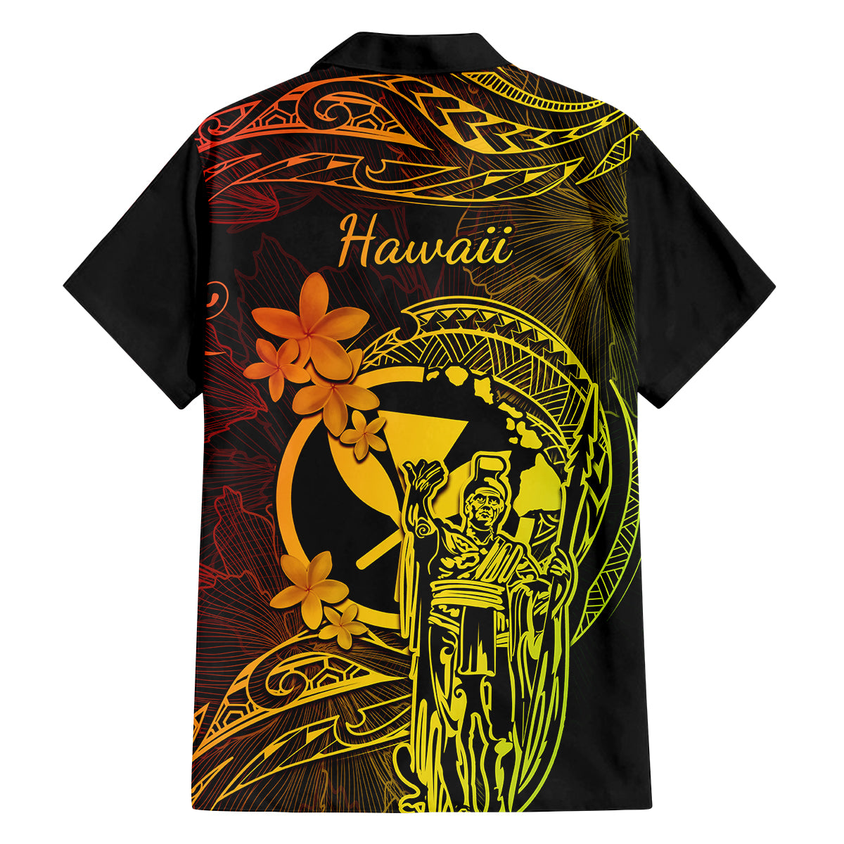 Hawaii Family Matching Off Shoulder Long Sleeve Dress and Hawaiian Shirt King Kamehameha Mix Polynesian Plumeria Reggae Version LT14 - Polynesian Pride
