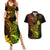 Hawaii Couples Matching Summer Maxi Dress and Hawaiian Shirt Pineapple Mix Polynesian Plumeria Reggae Version LT14 Reggae - Polynesian Pride