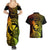 Hawaii Couples Matching Summer Maxi Dress and Hawaiian Shirt Pineapple Mix Polynesian Plumeria Reggae Version LT14 - Polynesian Pride