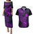 Hawaii Couples Matching Puletasi Dress and Hawaiian Shirt Pineapple Mix Polynesian Plumeria Purple Version LT14 Purple - Polynesian Pride