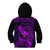 Hawaii Kid Hoodie Pineapple Mix Polynesian Plumeria Purple Version LT14 - Polynesian Pride