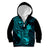 Hawaii Kid Hoodie Pineapple Mix Polynesian Plumeria Turquoise Version LT14 - Polynesian Pride