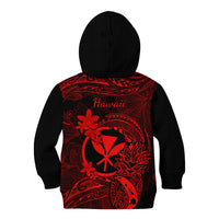 Hawaii Kid Hoodie Pineapple Mix Polynesian Plumeria Red Version LT14 - Polynesian Pride