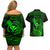 hawaii-couples-matching-off-shoulder-short-dress-and-hawaiian-shirt-pineapple-mix-polynesian-plumeria-green-version