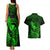 hawaii-couples-matching-tank-maxi-dress-and-hawaiian-shirt-pineapple-mix-polynesian-plumeria-green-version