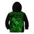 Hawaii Kid Hoodie Pineapple Mix Polynesian Plumeria Green Version LT14 - Polynesian Pride