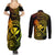 hawaii-couples-matching-summer-maxi-dress-and-long-sleeve-button-shirts-shaka-tattoo-mix-polynesian-plumeria-reggae-version