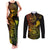 hawaii-couples-matching-tank-maxi-dress-and-long-sleeve-button-shirts-shaka-tattoo-mix-polynesian-plumeria-reggae-version
