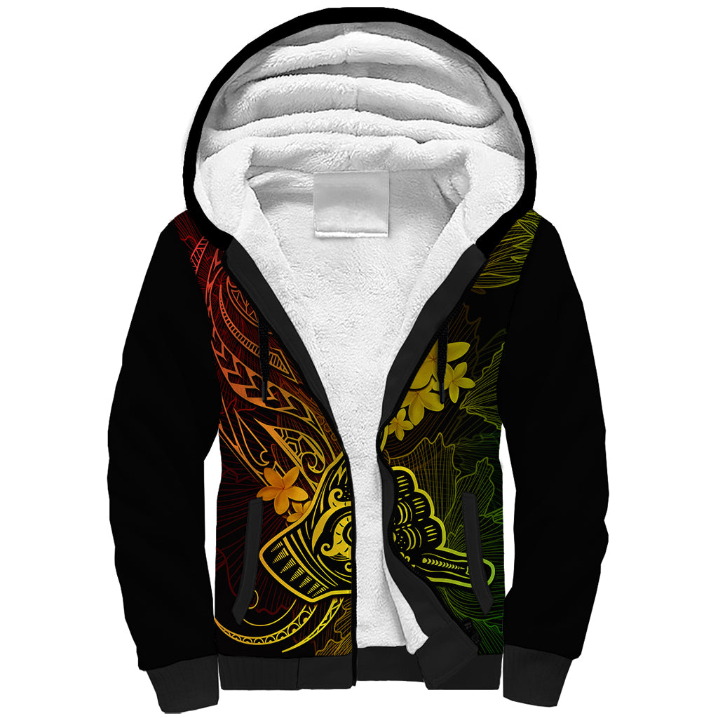 hawaii-sherpa-hoodie-shaka-tattoo-mix-polynesian-plumeria-reggae-version