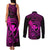 hawaii-couples-matching-tank-maxi-dress-and-long-sleeve-button-shirts-shaka-tattoo-mix-polynesian-plumeria-pink-version
