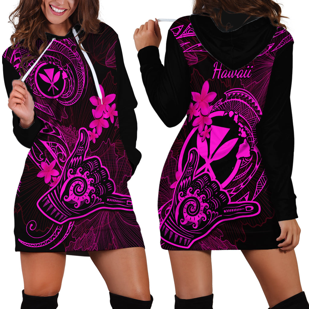 hawaii-hoodie-dress-shaka-tattoo-mix-polynesian-plumeria-pink-version
