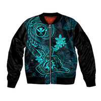 hawaii-bomber-jacket-shaka-tattoo-mix-polynesian-plumeria-turquoise-version