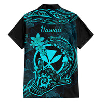 Hawaii Kid Hawaiian Shirt Shaka Tattoo Mix Polynesian Plumeria Turquoise Version LT14 - Polynesian Pride