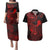 hawaii-couples-matching-puletasi-dress-and-hawaiian-shirt-shaka-tattoo-mix-polynesian-plumeria-red-version
